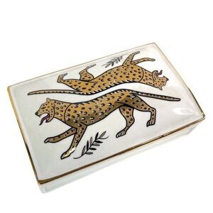 Spitfire Girl Duo Leopard Ceramic Box